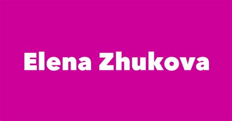 Elena Zhukova - Spouse, Children, Birthday & More