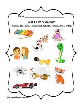 Loud & Soft Dynamics Musical Assessment Worksheet Set | Kindergarten music, Elementary music ...