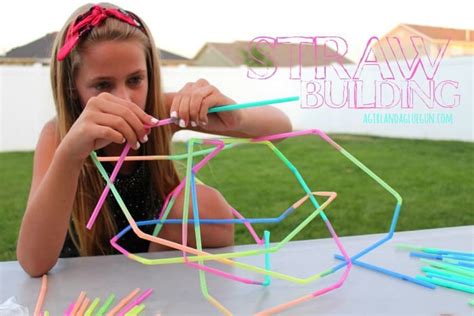 Kids Crafts: Straw Building