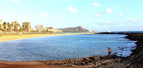 Ala Moana Beach Park - most popular local Oahu beach