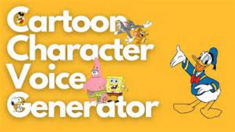 The Best Cartoon Character Voice Generator