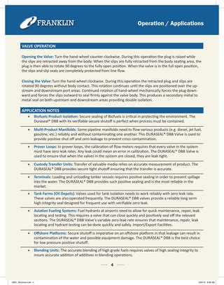 Franklin Valve DuraSeal-2016 | PDF