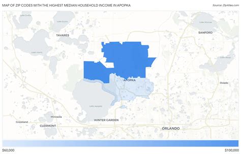 Highest Median Household Income In Apopka By Zip Code 2023, 55% OFF