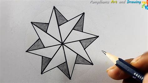 Star Polygon DRAWING || Easy And Quick Drawing - YouTube