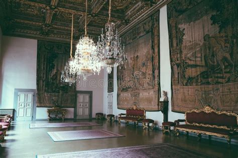 Panoramic View of Palazzo Medici Interior, Also Called Palazzo Medici Riccard Editorial Image ...