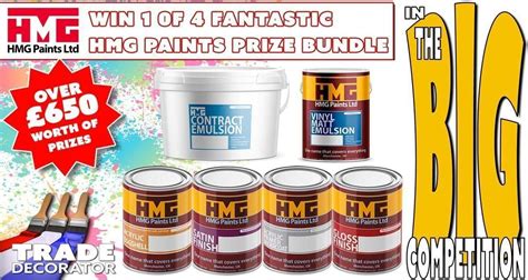 Win a HMG Paints Prize Bundle - May 2019 - Trade Decorator