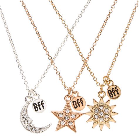 Best Friends Celestial Pendants Necklaces | Claire's US