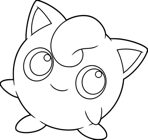pretty pokemon go jigglypuff coloring sheets for kids - fairy type ...