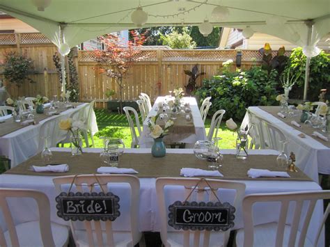 Wonderful Build Backyard Bbq Wedding Reception | Small backyard wedding, Backyard wedding ...