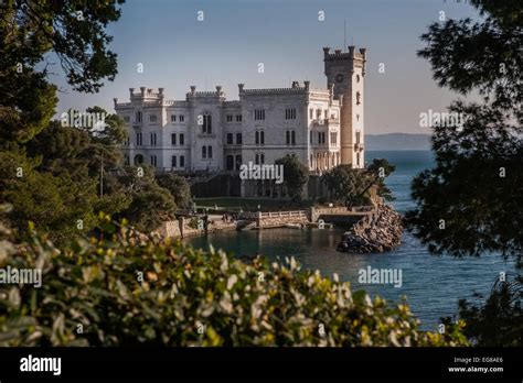 Trieste, Italy - Miramare castle Stock Photo - Alamy