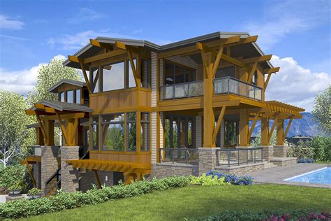 Contemporary Home Plan with Indoor / Outdoor Living Space - 23834JD | Architectural Designs ...