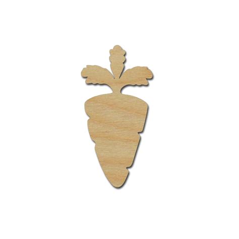 Carrot Shape Unfinished Wood Cutout Variety of Sizes | Artistic Craft Supply