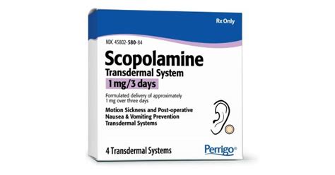 Thuốc Scopolamine - Chống co thắt, giảm buồn nôn, chóng mặt so say tàu xe