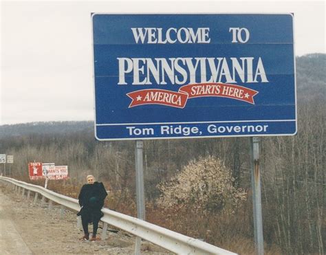 Welcome to Pennsylvania | America, Highway signs, Governor