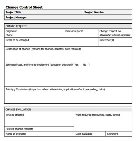 Engineering Change Order Template