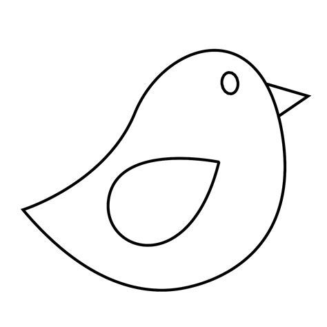 Simple Bird Outline - ClipArt Best