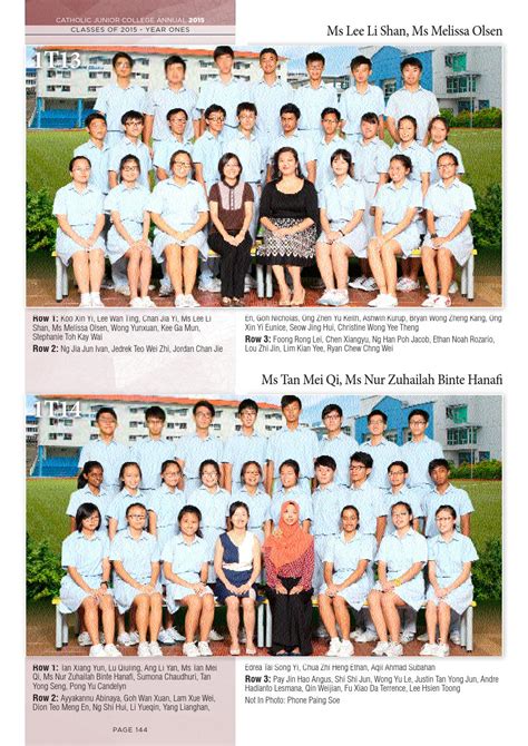 CJC Yearbook 2015 by Catholic JC - Issuu