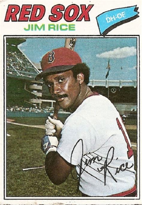 Worst Hall of Fame Swing on Cardboard? Try This Jim Rice Baseball Card ...