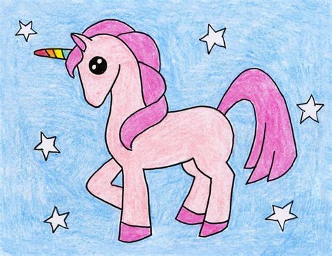 Easy Drawing Ideas For Kids Unicorn - bmp-wire