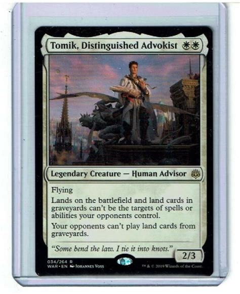 Tomik, Distinguished Advokist - War of the Spark - Magic the Gathering | eBay