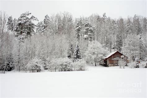 The barn in winter landscape Photograph by Esko Lindell - Fine Art America