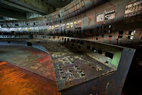 Chernobyl reactor No. 4 control room. | Chernobyl, Abandoned places, Chernobyl nuclear power plant