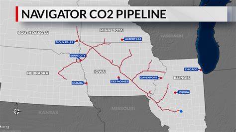 Navigator Co2 Pipeline Map