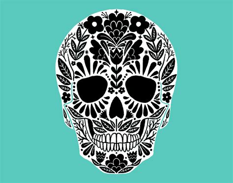 Mexican Sugar Skull Svg