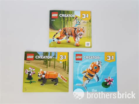 LEGO Creator 3-in-1 31129 Majestic Tiger - TBB Review-KOGZ2-103 - The Brothers Brick | The ...