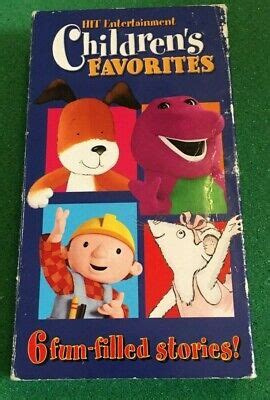 HIT ENTERTAINMENT CHILDREN'S Favorites Barney Bob Angelina Kipper VHS ...