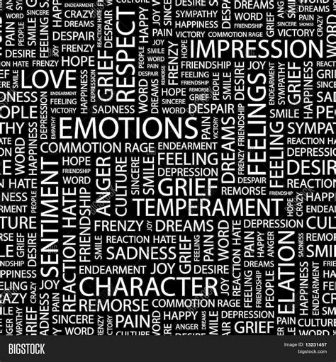 EMOTIONS. Word Vector & Photo (Free Trial) | Bigstock