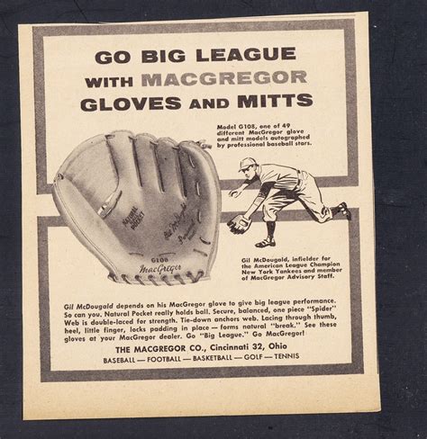 Gil McDougald, MacGregor gloves | Baseball star, Baseball players, Macgregor