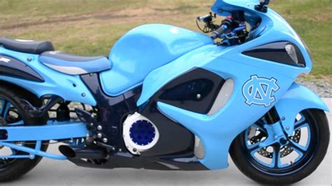 GCC Hayabusa with Carolina custom paint - YouTube