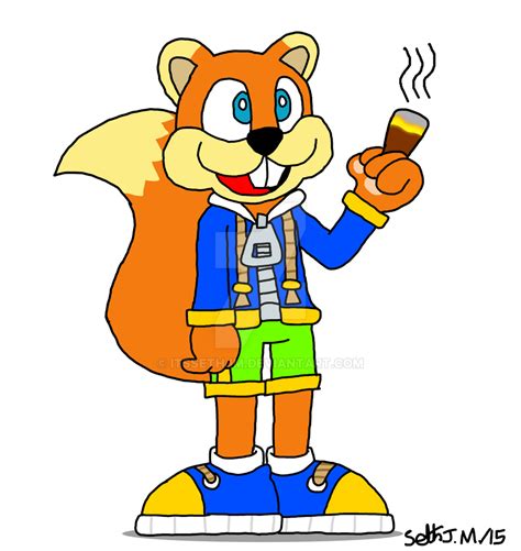 Conker the Squirrel by ItsSethJM on DeviantArt