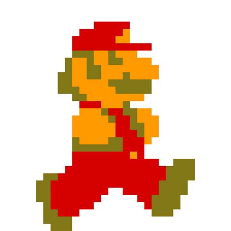 Pixel Mario Running Gif