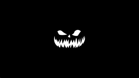 3840x2160 Resolution Halloween Black & White Minimalist 4K Wallpaper ...