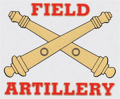 Field Artillery Crossed Cannons Decal | North Bay Listings