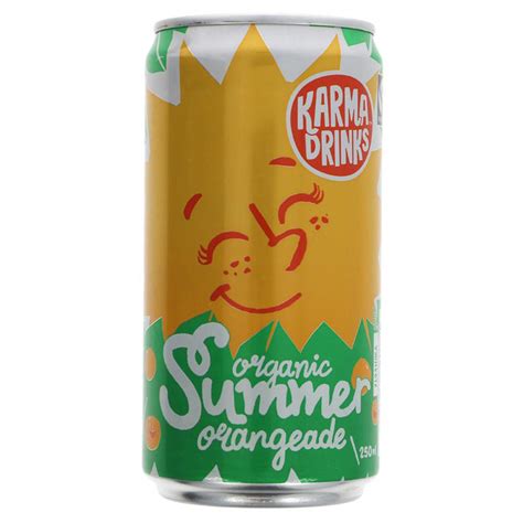 Karma Drinks Organic Summer Orangeade Can - 250ml - Karma Drinks