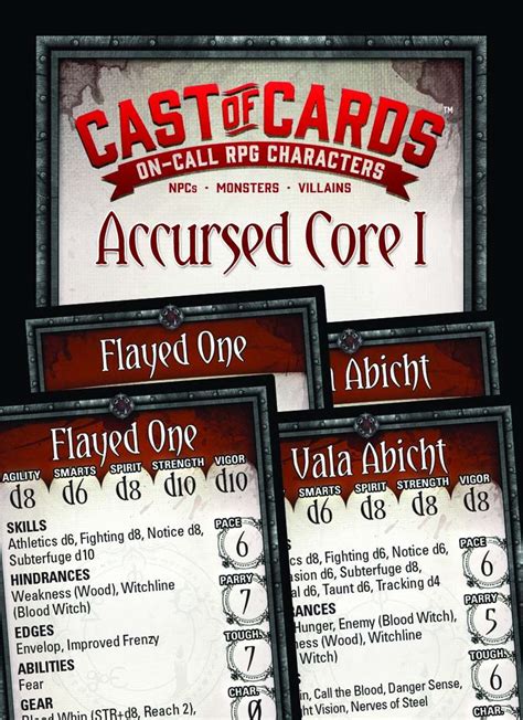 Cast of Cards: Accursed Core 1 - Warning Label | Cast of Cards: Fantasy | DriveThruRPG.com