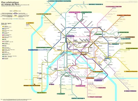 Mappa della metropolitana di Parigi