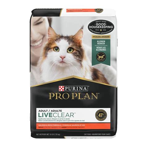 Purina Pro Plan Liveclear Allergen Reducing, High Protein, Salmon And ...