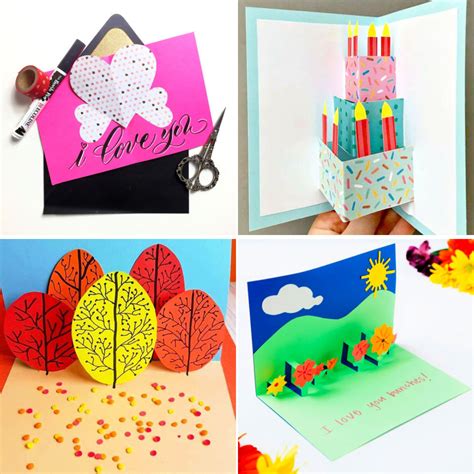 How to Make a Pop up Card (20 Easy DIY Pop Up Cards)