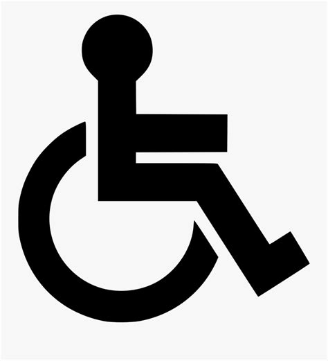 Disabled Handicap Symbol Png - Wheelchair Clipart , Free Transparent ...