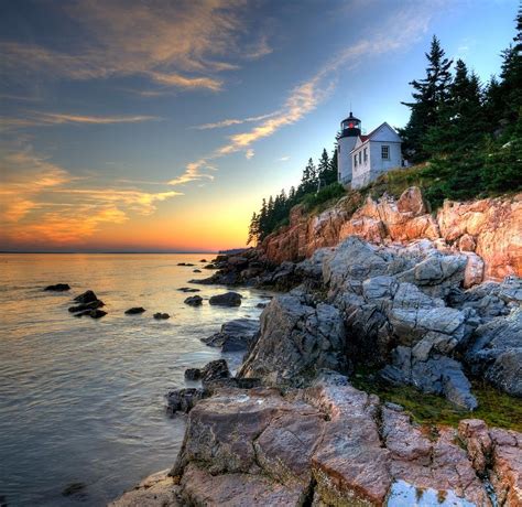 Bass Harbor Head Lighthouse Mount Desert Island Maine Photograph by Stas Burdan