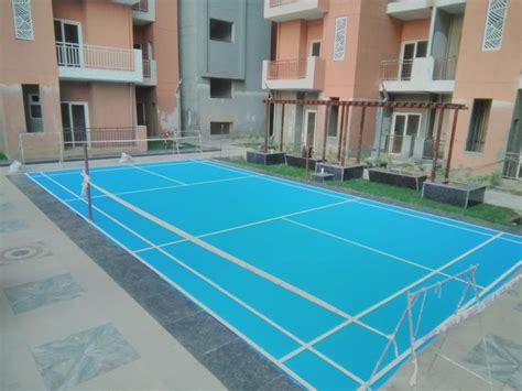 Acrylic Badminton Court Construction Services, 1, | ID: 23377566873