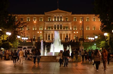 The glowing hellenic parliament house | Houses of parliament, House ...