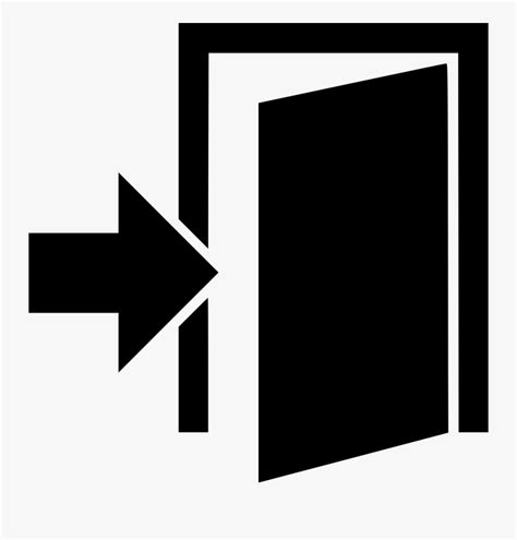 Exit Delete Close Remove Door Comments - Exit Door Icon Png , Free ...