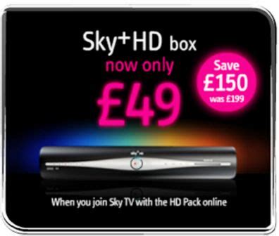 Sky+HD Box £49 Offer At Sky.com/HD Upgrade