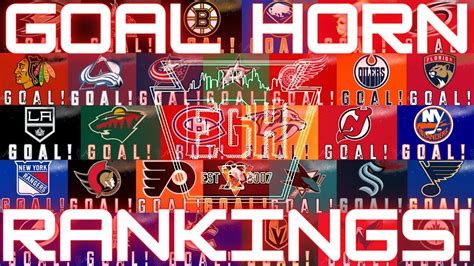 NHL Goal Horn Rankings (2022) - YouTube