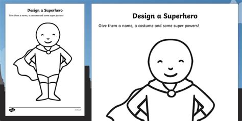 design a superhero template - foodwebanchorchart